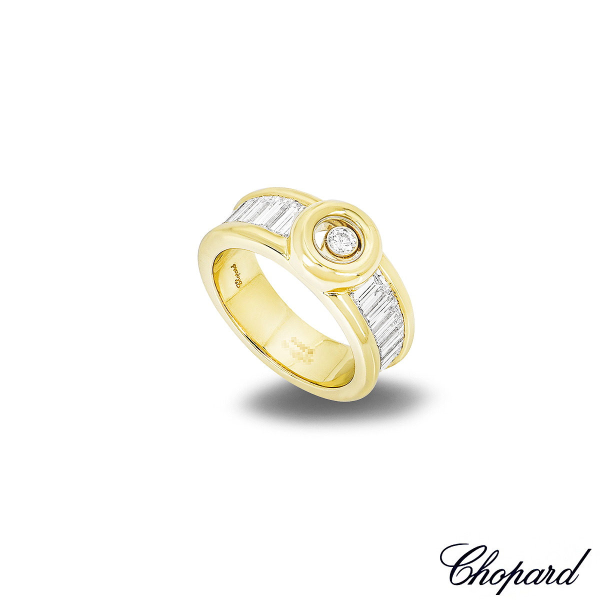 Chopard Yellow Gold Happy Diamonds Ring 82/2211-0001 Chopard Yellow Gold Happy Diamonds Ring 82/2211-0001
